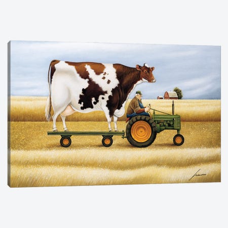 Ride To The Fair Canvas Print #LWE102} by Lowell Herrero Art Print
