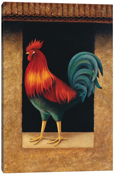 Rooster Canvas Art Print - Lowell Herrero