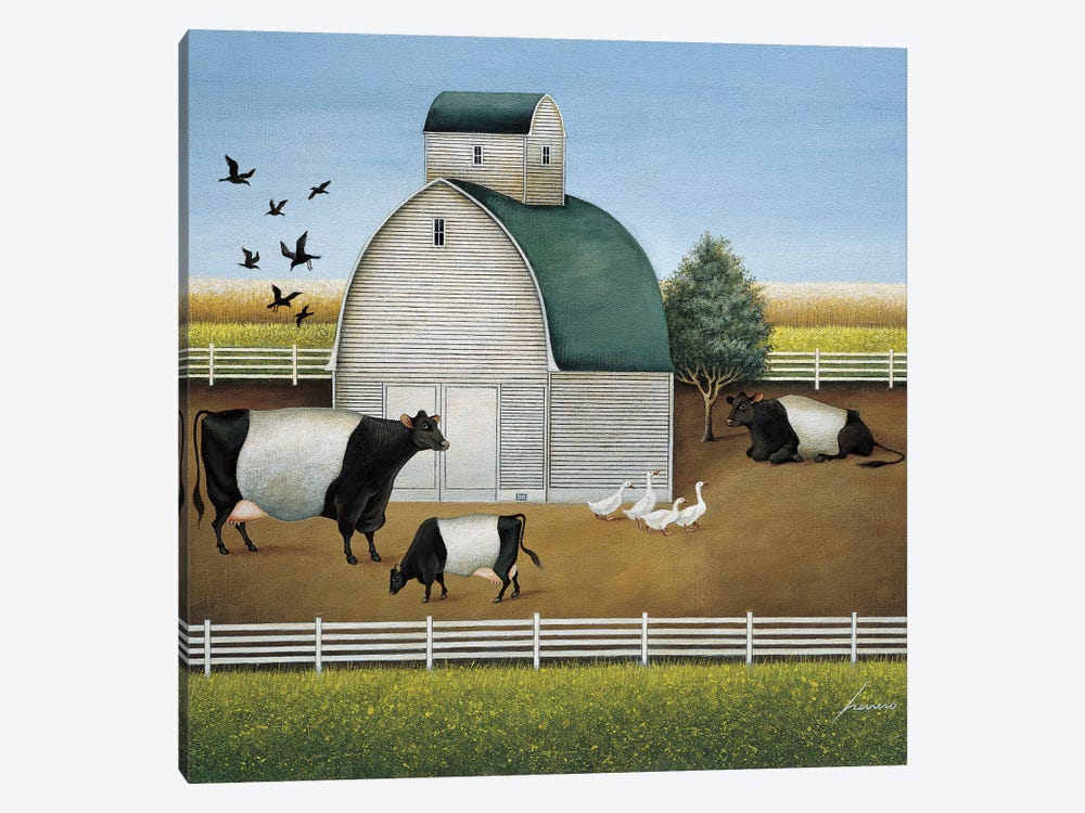 Beltie's Dairy by Lowell Herrero 1-piece Art Print