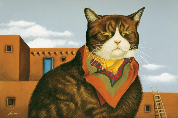 Tabbies: Santa Fe Sam by Lowell Herrero