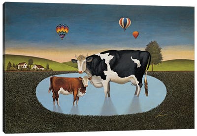 Sonoma Pasture Canvas Art Print - Lowell Herrero