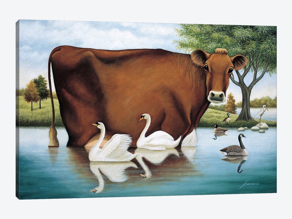 Spring Reflections by Lowell Herrero 1-piece Art Print