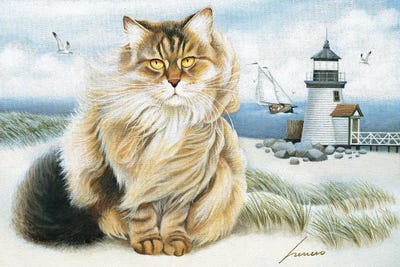 Squeeky Kanights by Lowell Herrero metal wall art