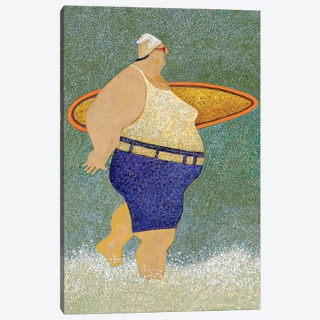 Surfs Up Canvas Print #LWE127} by Lowell Herrero Canvas Artwork