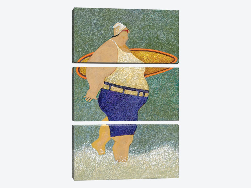 Surfs Up by Lowell Herrero 3-piece Canvas Artwork