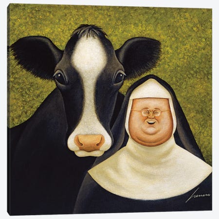 Black And White Canvas Print #LWE12} by Lowell Herrero Canvas Art