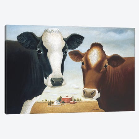 The Two Of Us Canvas Print #LWE132} by Lowell Herrero Canvas Artwork