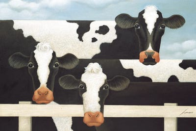Three Cows by Lowell Herrero canvas print