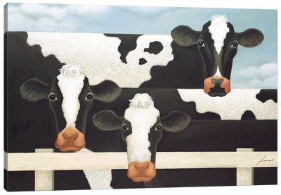 Three Cows Canvas Art Print - Lowell Herrero