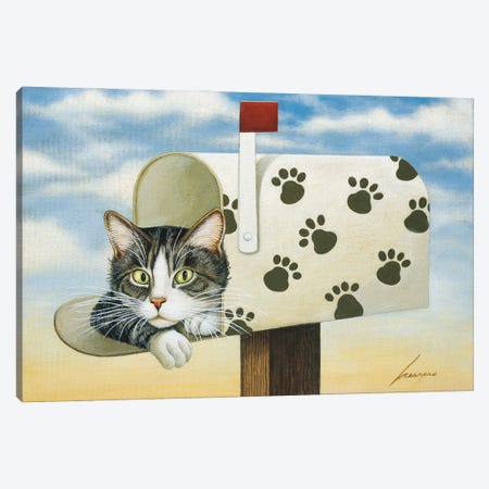 Toulouse Largent Mailbox Canvas Print #LWE137} by Lowell Herrero Art Print