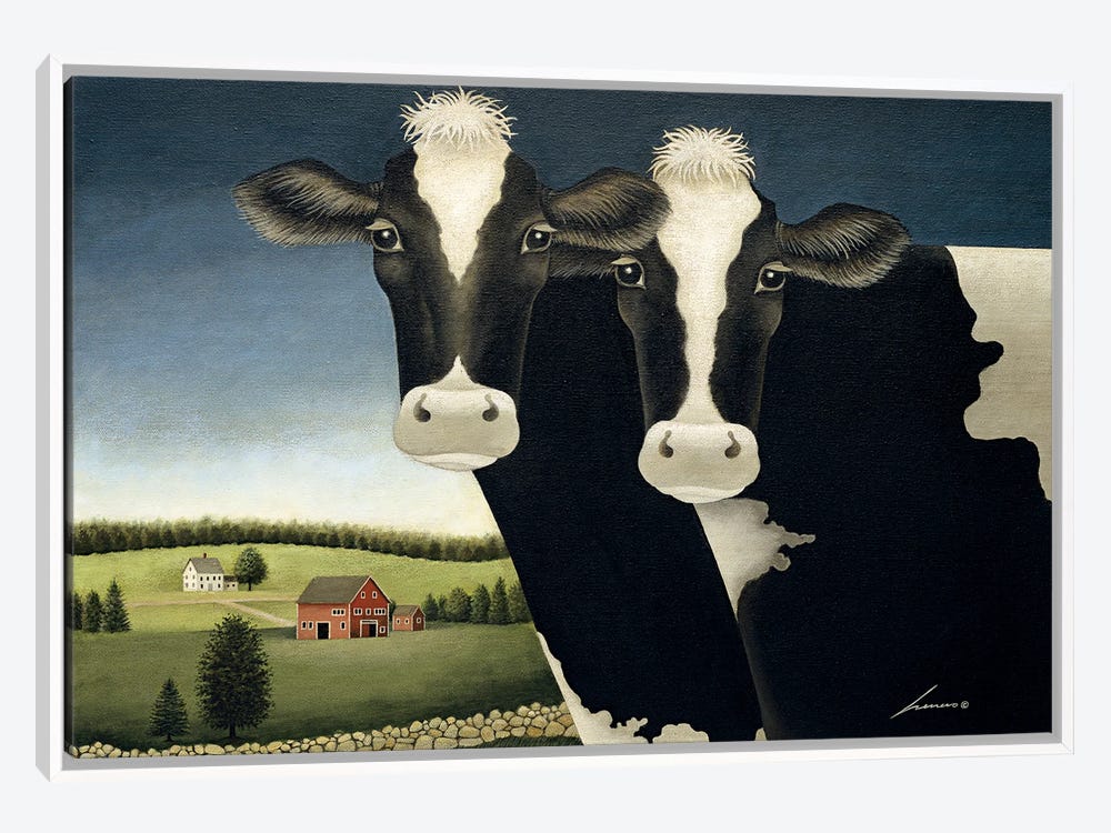Large Hand Painted Folk Art Tray Outsider Art Primitive Farm Scene- Wall  Art Cow