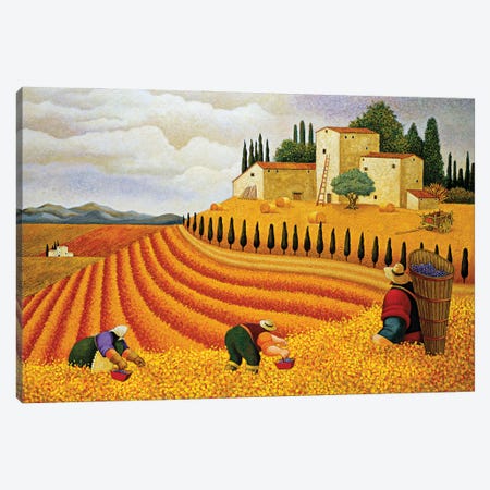 Village Harvest Canvas Print #LWE141} by Lowell Herrero Art Print