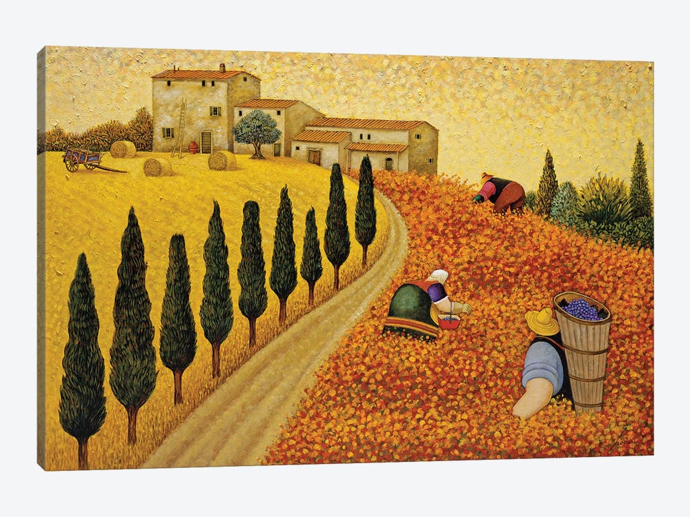 Village Landscape by Lowell Herrero 1-piece Canvas Art Print