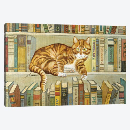 Wendell T. Book Canvas Print #LWE145} by Lowell Herrero Canvas Artwork