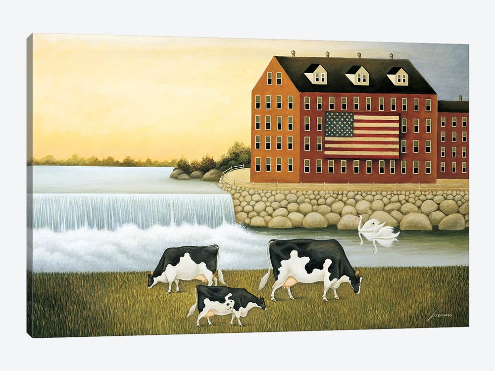Willow Falls by Lowell Herrero 1-piece Canvas Art Print