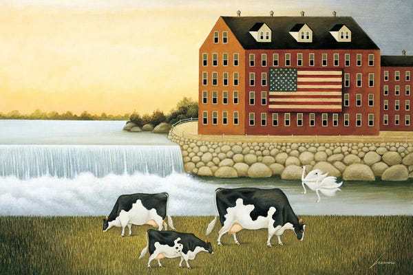 American Flags: Willow Falls by Lowell Herrero
