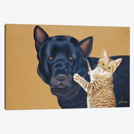Cody And Caby Price Canvas Print #LWE22} by Lowell Herrero Canvas Print