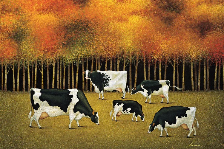 Cows In Autumn