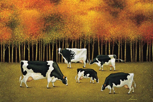 Cows In Autumn
