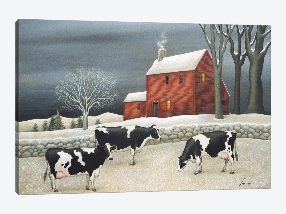 Cows Of Hoxie House by Lowell Herrero 1-piece Canvas Print