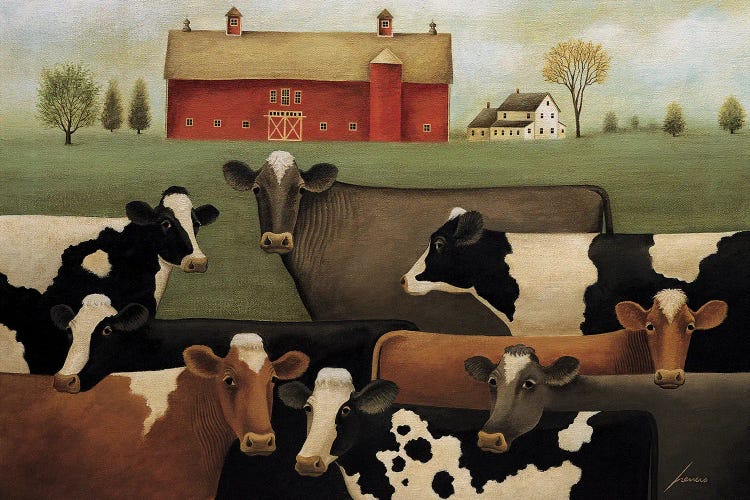 Eight Cows by Lowell Herrero wall art