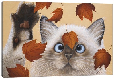 Erin Martin Canvas Art Print - Cat Art