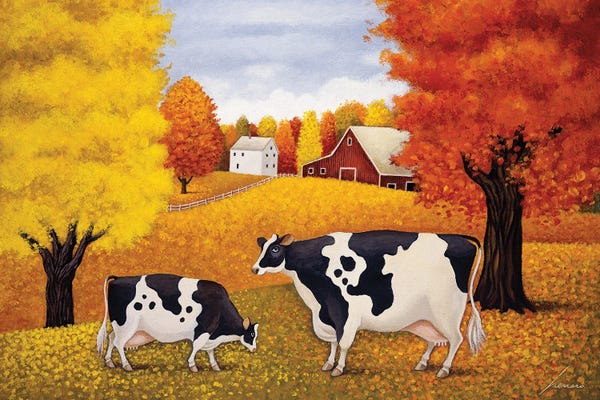 Farms: Fall In Peacham by Lowell Herrero