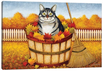 Felix Gadsden Canvas Art Print - Tabby Cat Art