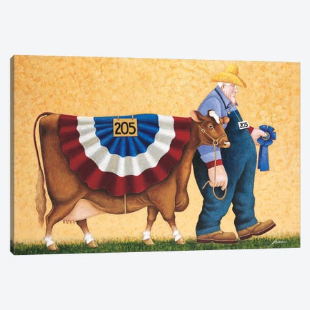 First In Class Canvas Print #LWE45} by Lowell Herrero Canvas Artwork