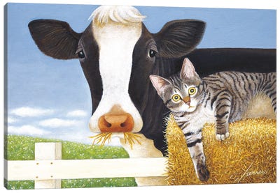 Gidget Canvas Art Print - Tabby Cat Art