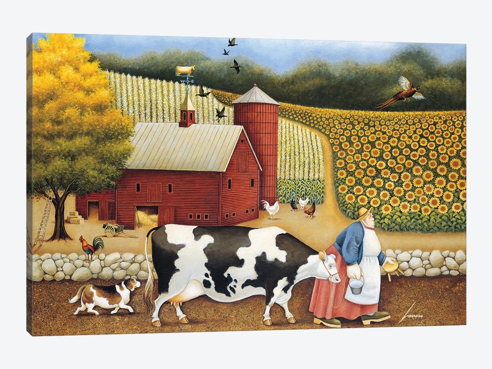 Aunt Sadie's Farm by Lowell Herrero 1-piece Canvas Art