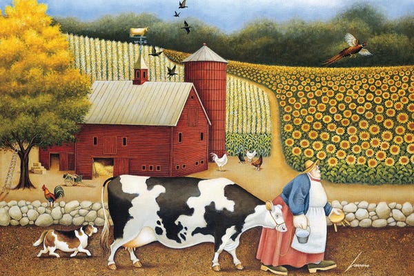 Classic Americana: Aunt Sadie's Farm by Lowell Herrero