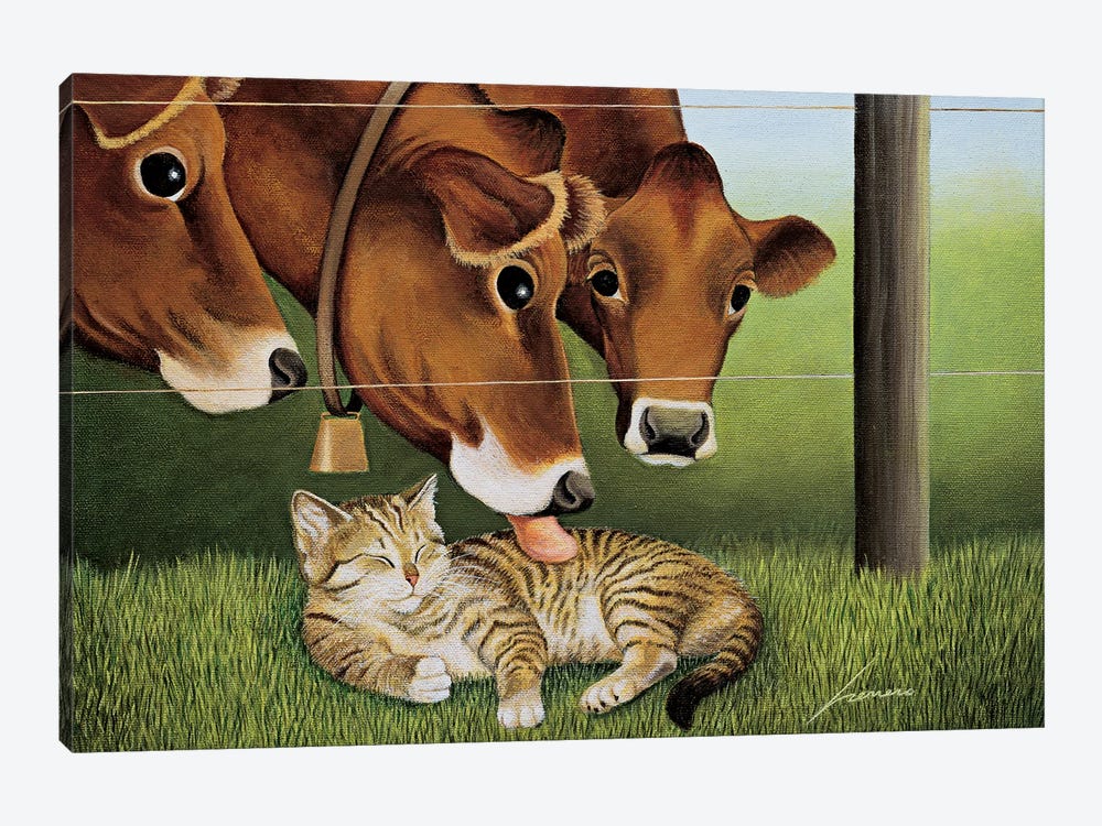 Johnny And The Boys by Lowell Herrero 1-piece Canvas Print
