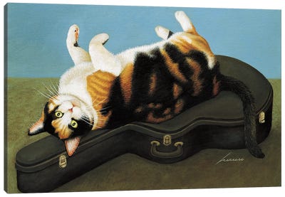 Katya Kohstedt Smith Canvas Art Print - Calico Cat Art