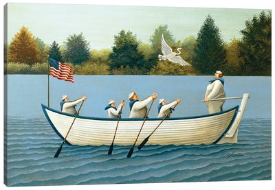 Ladies Of The Lake Canvas Art Print - Boating & Sailing Art