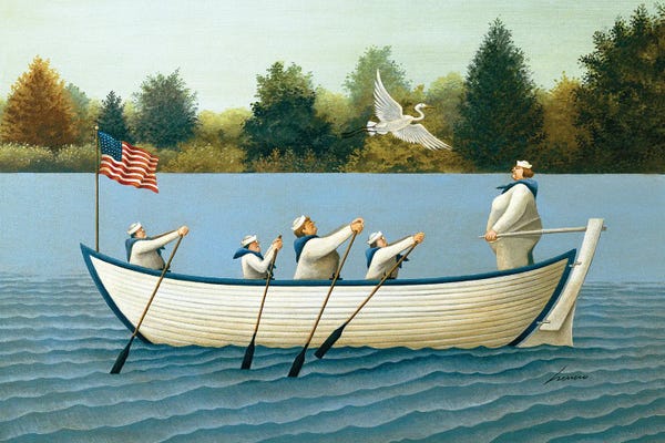 Rowboats: Ladies Of The Lake by Lowell Herrero