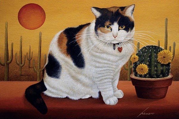 Calico Cats: Molly Mangelsdorf by Lowell Herrero