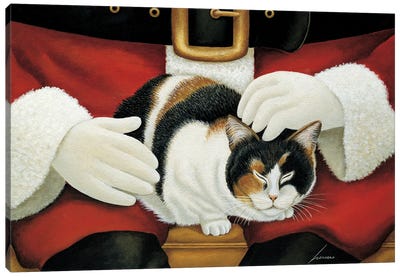 Molly Mangelsdorf-Christmas Canvas Art Print - Naughty or Nice
