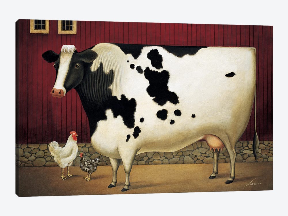 Mrs Oleary's Cow by Lowell Herrero 1-piece Canvas Print