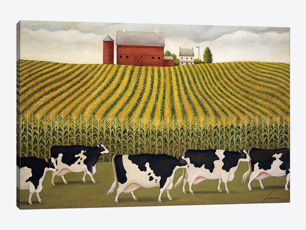 Nebraska Corn Field by Lowell Herrero 1-piece Canvas Wall Art