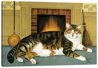 Pickle Bristow Canvas Art Print - Tabby Cat Art