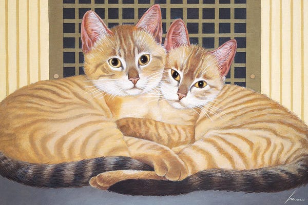 Tabbies: Polly And Manual Moorehead by Lowell Herrero