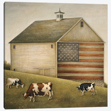 Proud Barn Canvas Print #LWE99} by Lowell Herrero Canvas Wall Art