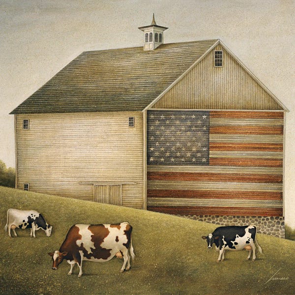 Classic Americana: Proud Barn by Lowell Herrero