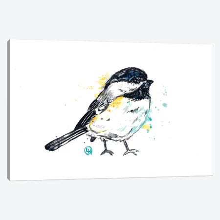 Chickadee - Itty Bitty Chicky Canvas Print #LWH103} by Lisa Whitehouse Canvas Wall Art