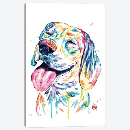 Loveable Beagle Canvas Print #LWH105} by Lisa Whitehouse Canvas Art Print