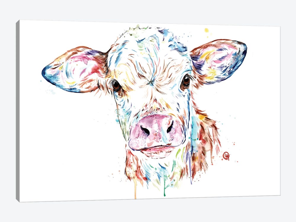 Manitoba Cow by Lisa Whitehouse 1-piece Canvas Wall Art