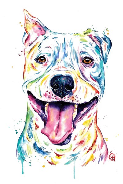 Pit Bulls: Pitbull - Full of Smiles by Lisa Whitehouse