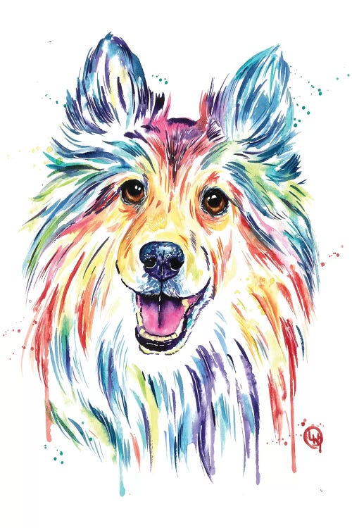 Sheltie by Lisa Whitehouse wall art