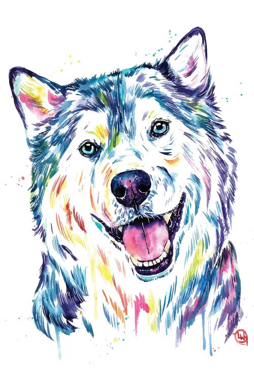 Siberian Husky by Lisa Whitehouse wall art
